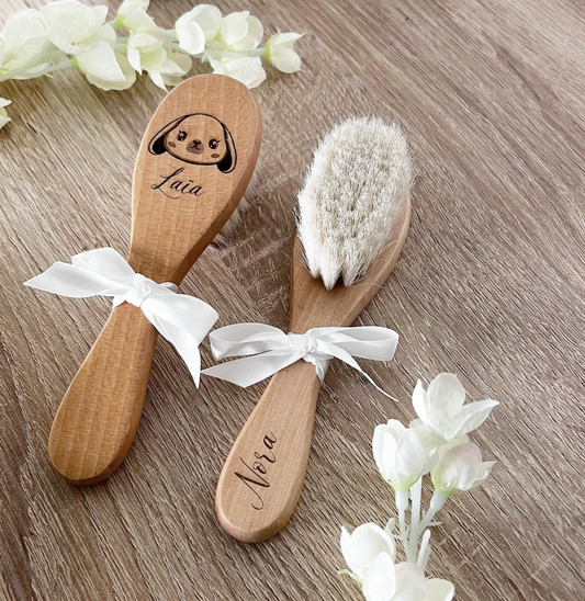 Brosse à cheveux lapin